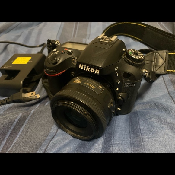 Nikon D7100 Camera & 35mm Lens & Battery Charger & Caps. Excellent Starter! - Picture 3 of 8